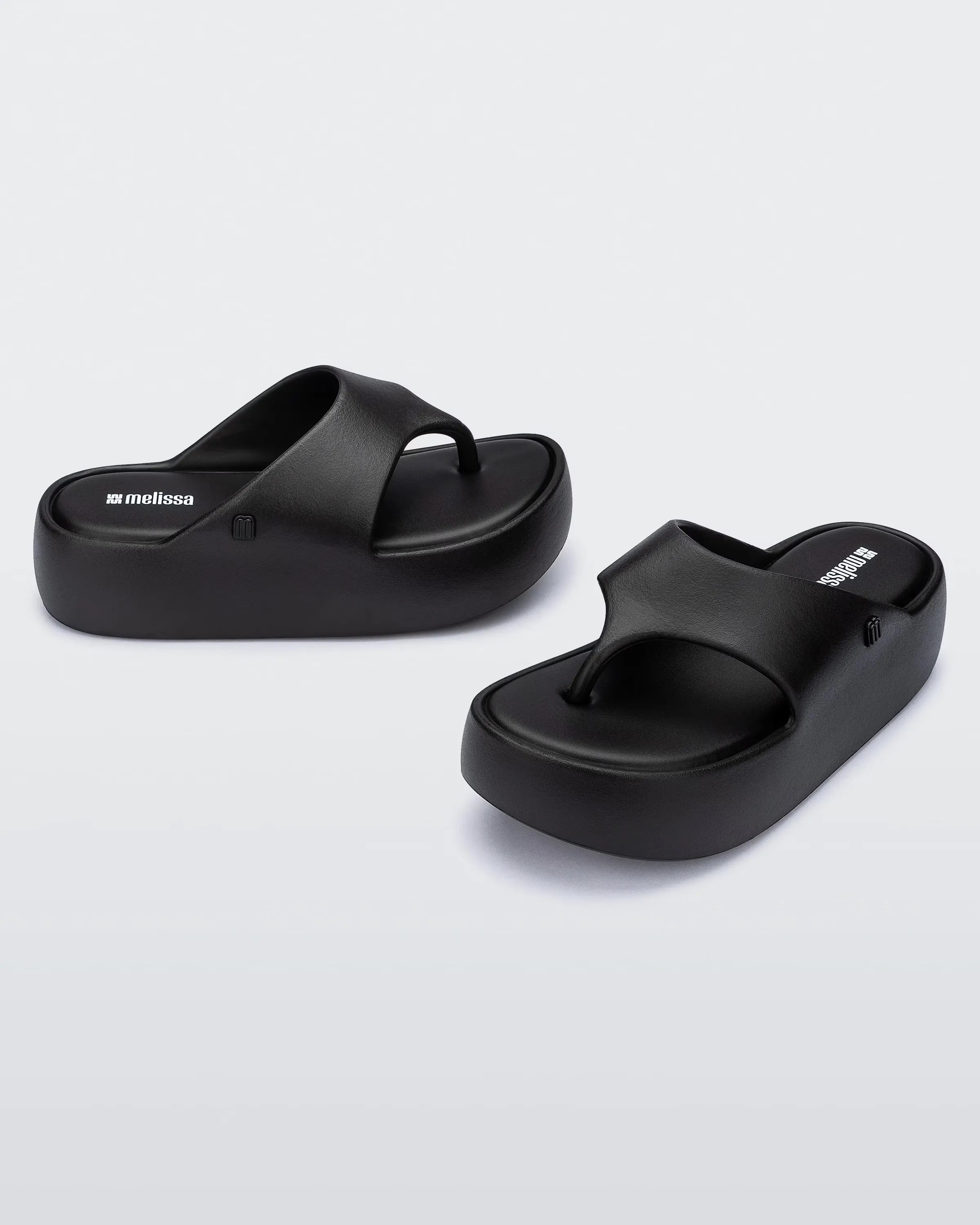 Melissa Free Platform Thong (COR PRETO)